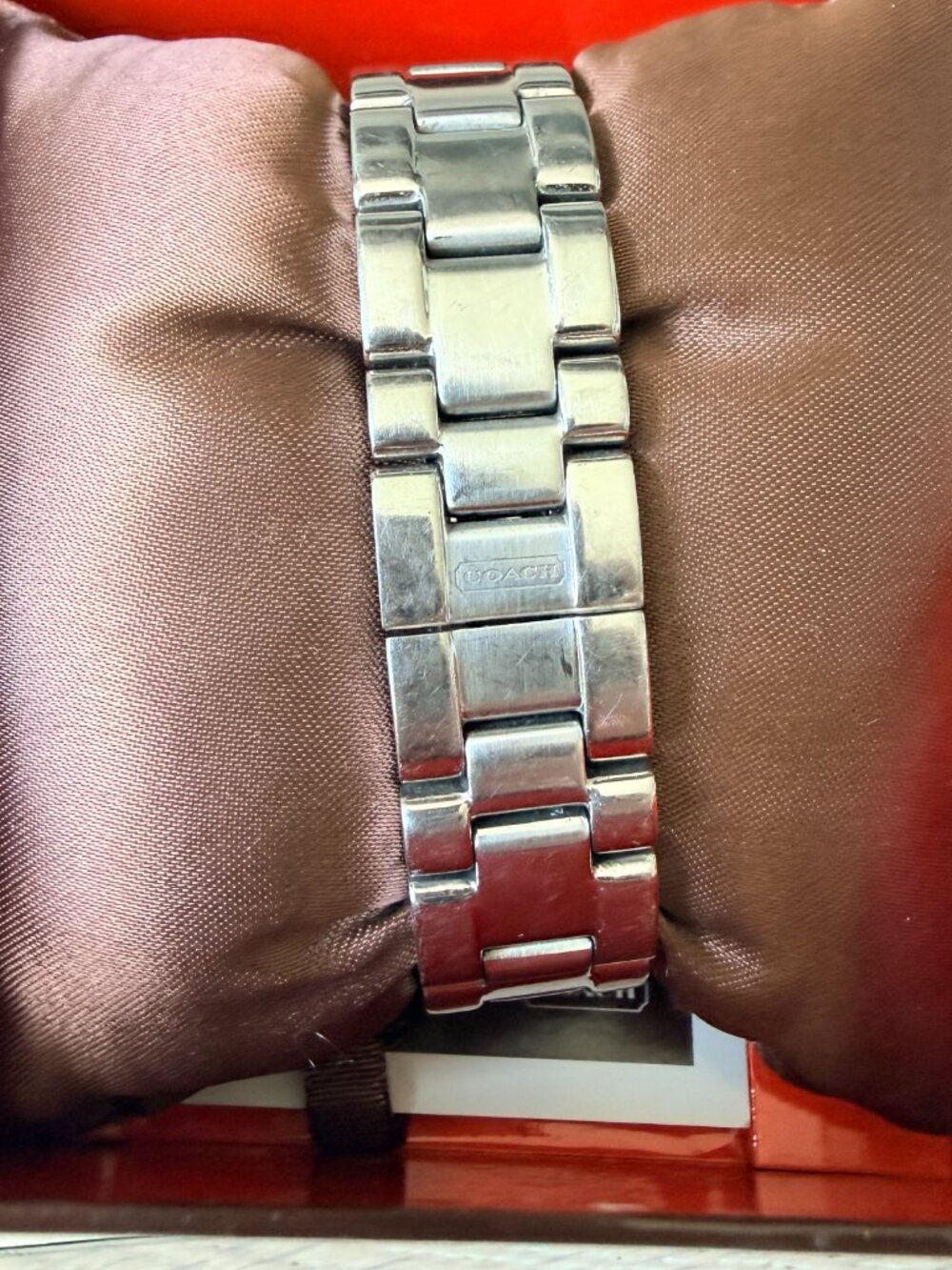 COACH Stainless Steel Women's Chronograph Boyfriend Watch *WORKS* - Picture 5 of 12